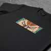 Crna majica sa vezom inspirisana One Piece anime serijalom, sa motivom Franky