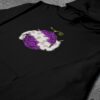 Crni duks sa vezom inspirisan One Piece anime serijalom, sa motivom Gear 5 Gum Gum Fruit