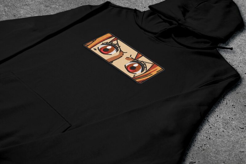 Crni duks sa vezom inspirisan One Piece anime serijalom, sa motivom Nami