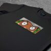 Crna majica sa vezom inspirisana One Piece anime serijalom, sa motivom Usopp